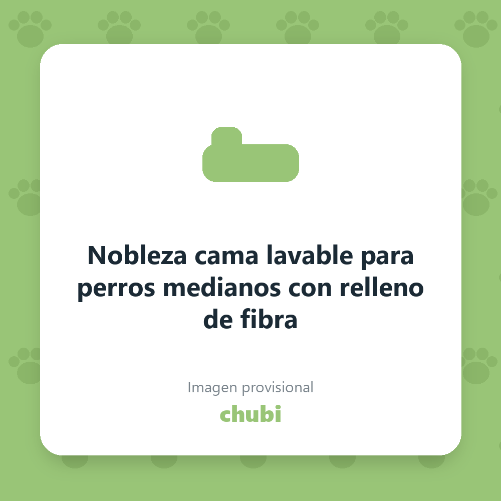 Nobleza cama lavable para perros medianos con relleno de fibra