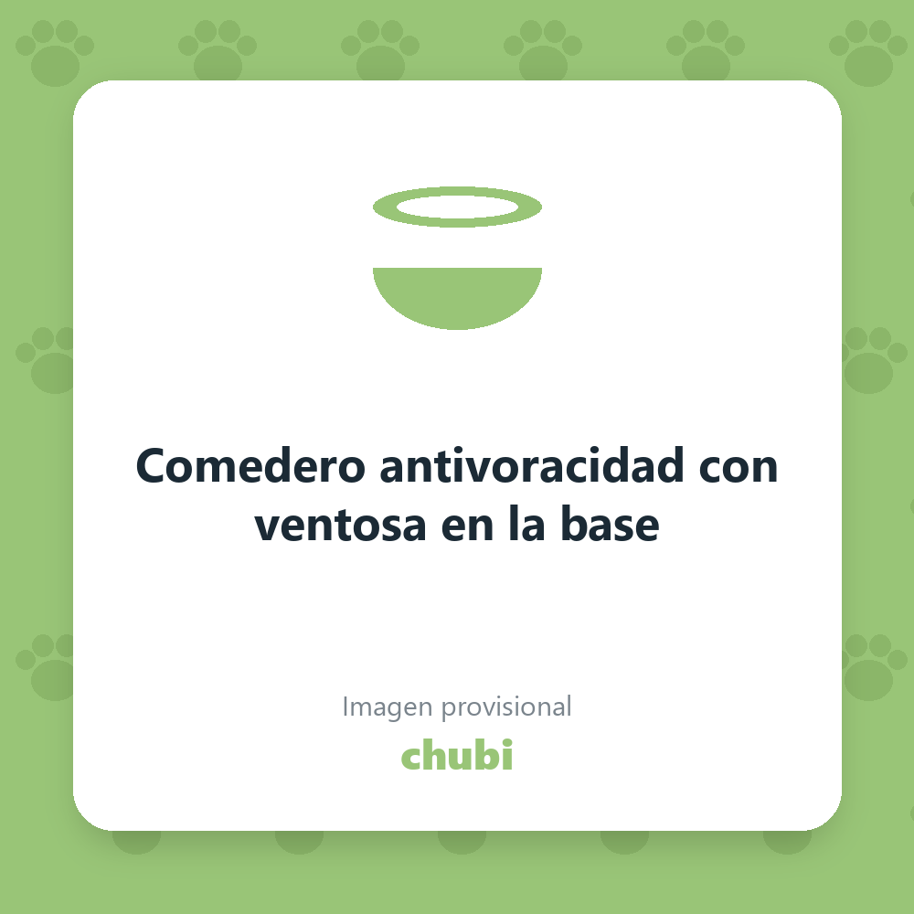 Comedero antivoracidad con ventosa en la base