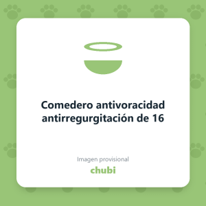 Comedero antivoracidad antirregurgitación de 16
