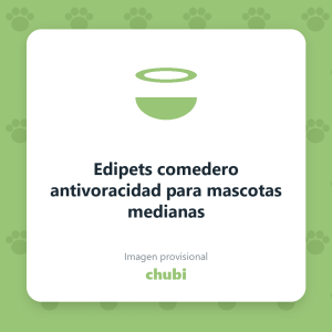 Edipets comedero antivoracidad para mascotas medianas