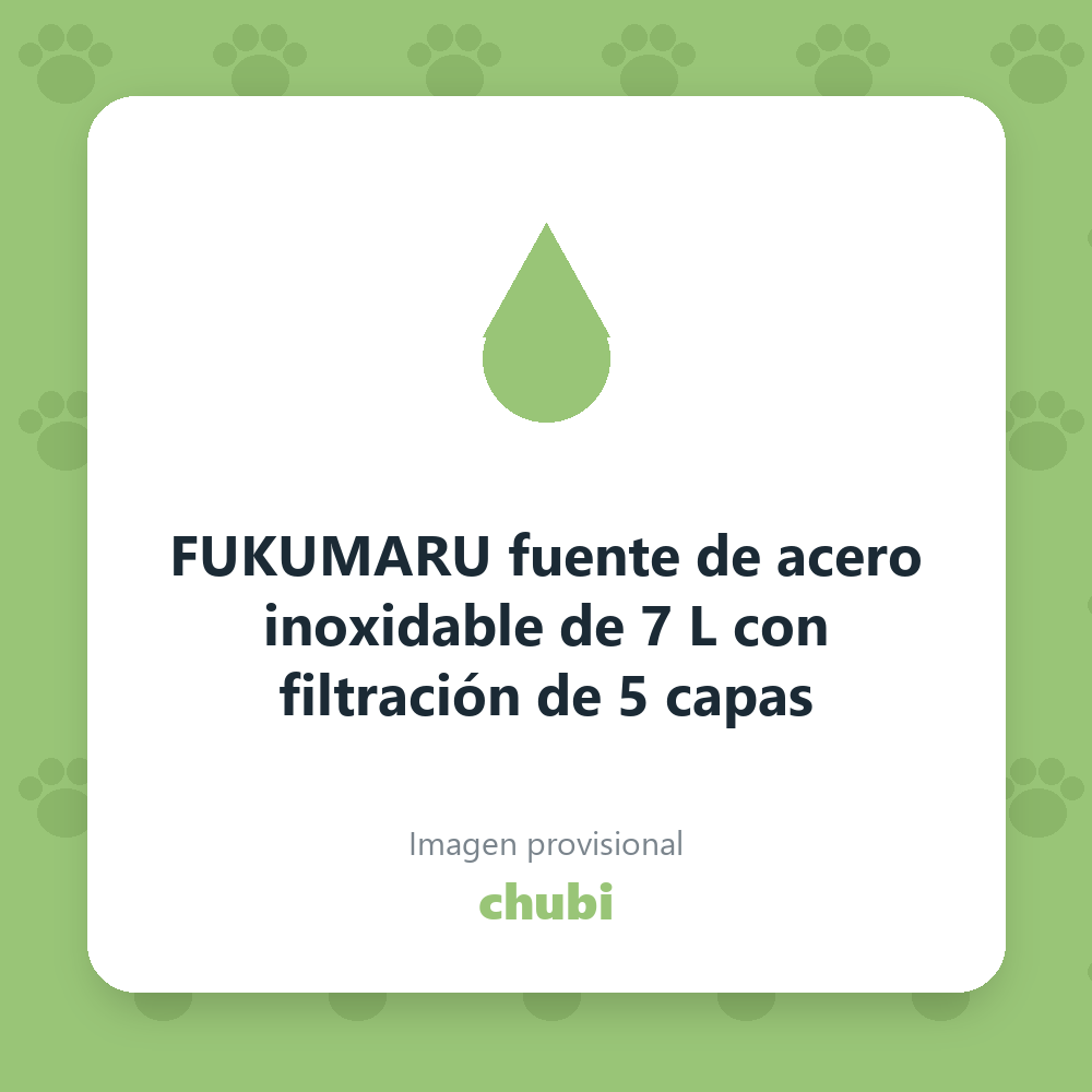 FUKUMARU fuente de acero inoxidable de 7 L con filtración de 5 capas