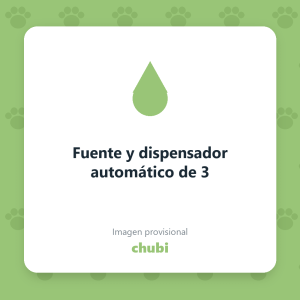 Fuente y dispensador automático de 3