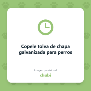 Copele tolva de chapa galvanizada para perros
