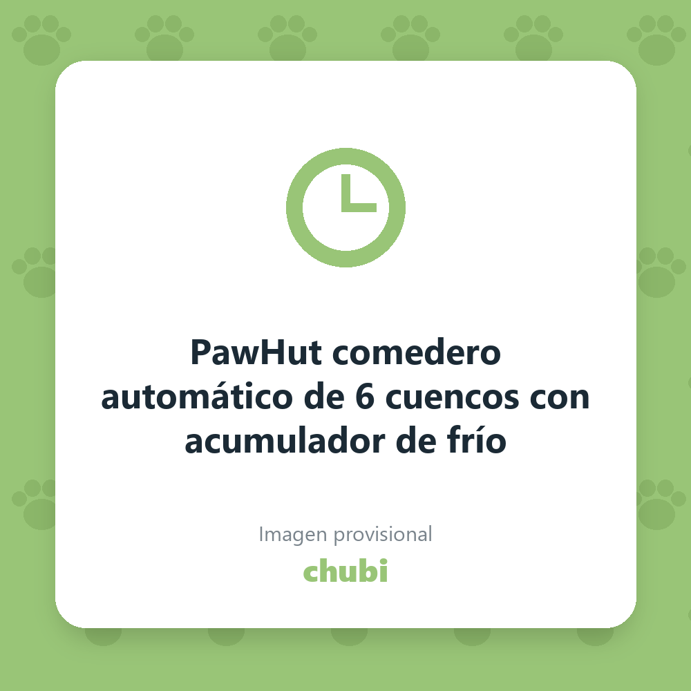 PawHut comedero automático de 6 cuencos con acumulador de frío