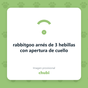 rabbitgoo arnés de 3 hebillas con apertura de cuello