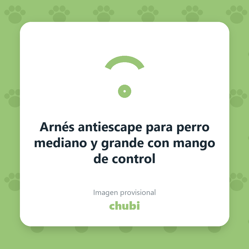 Arnés antiescape para perro mediano y grande con mango de control