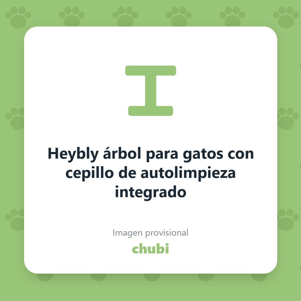 Heybly árbol para gatos con cepillo de autolimpieza integrado