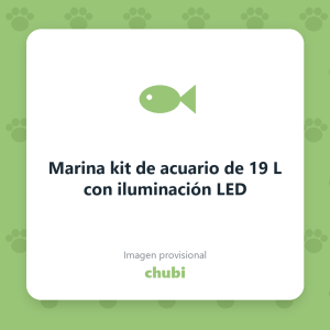 Marina kit de acuario de 19 L con iluminación LED