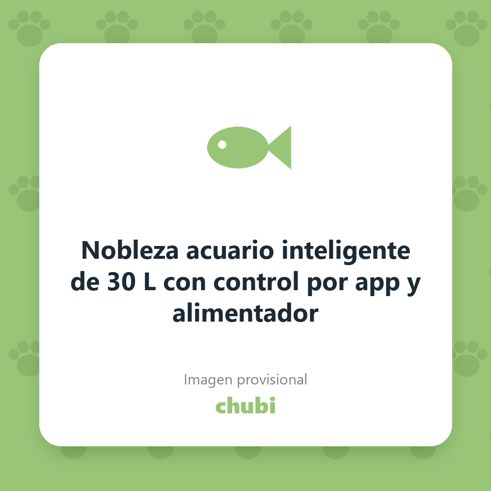 Nobleza acuario inteligente de 30 L con control por app y alimentador