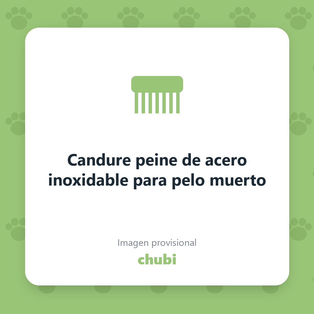 Candure peine de acero inoxidable para pelo muerto