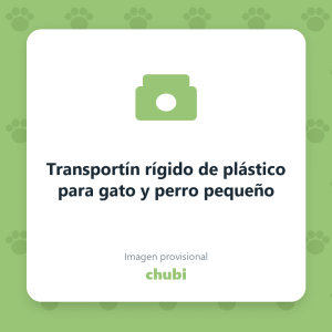 Transportín rígido de plástico para gato y perro pequeño