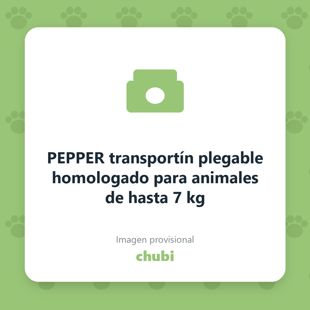 PEPPER transportín plegable homologado para animales de hasta 7 kg