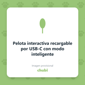 Pelota interactiva recargable por USB-C con modo inteligente