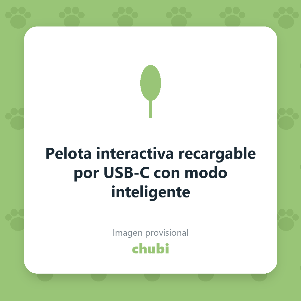 Pelota interactiva recargable por USB-C con modo inteligente