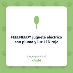 FEELNEEDY juguete eléctrico con pluma y luz LED roja