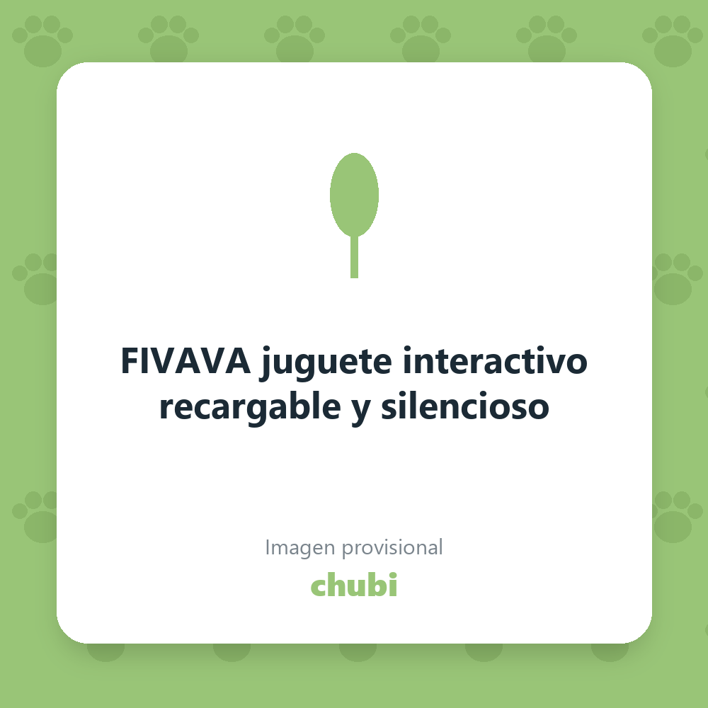 FIVAVA juguete interactivo recargable y silencioso