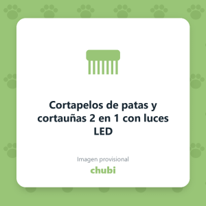 Cortapelos de patas y cortauñas 2 en 1 con luces LED