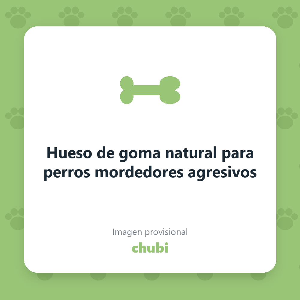 Hueso de goma natural para perros mordedores agresivos