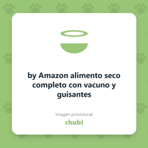 by Amazon alimento seco completo con vacuno y guisantes