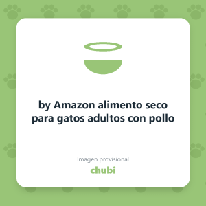 by Amazon alimento seco para gatos adultos con pollo