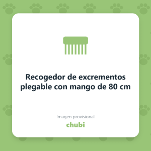 Recogedor de excrementos plegable con mango de 80 cm