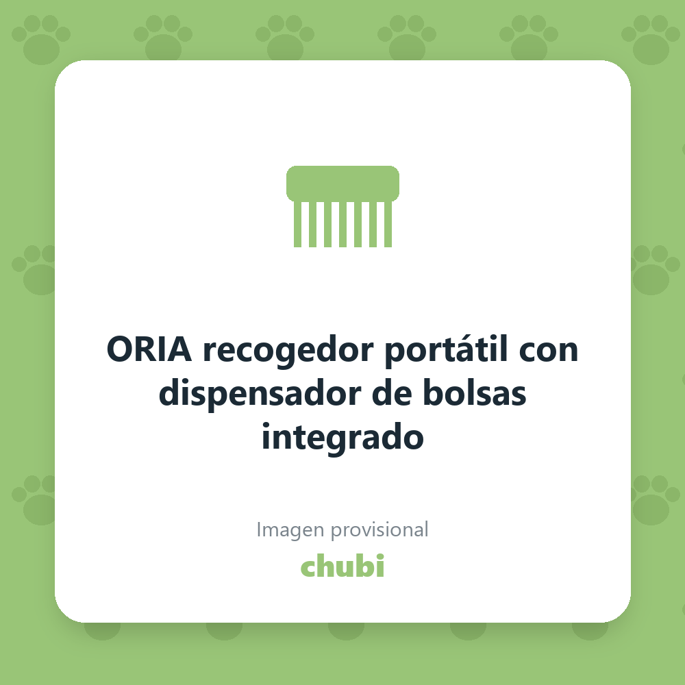 ORIA recogedor portátil con dispensador de bolsas integrado