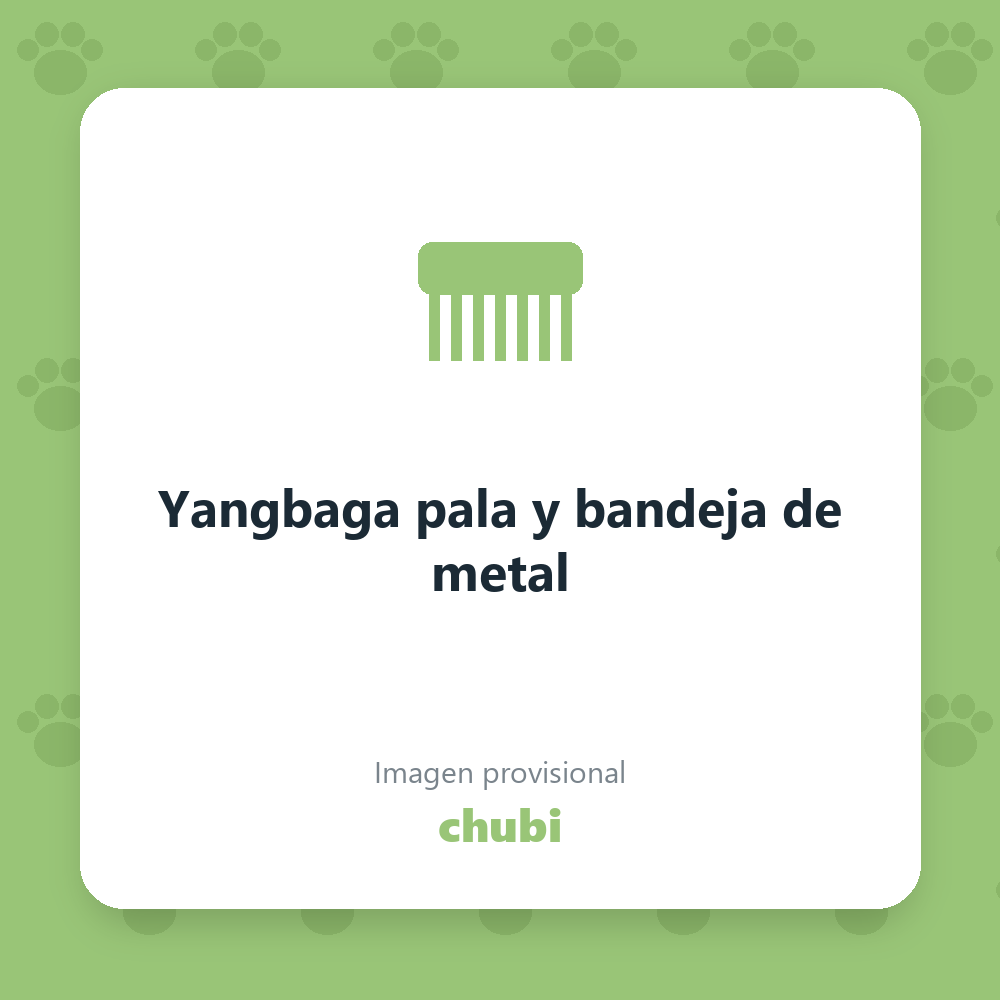 Yangbaga pala y bandeja de metal