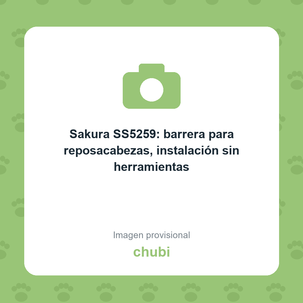 Sakura SS5259: barrera para reposacabezas, instalación sin herramientas