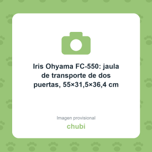 Iris Ohyama FC-550: jaula de transporte de dos puertas, 55×31,5×36,4 cm