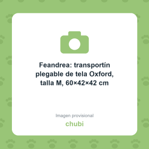 Feandrea: transportín plegable de tela Oxford, talla M, 60×42×42 cm