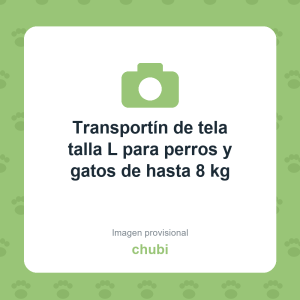 Transportín de tela talla L para perros y gatos de hasta 8 kg